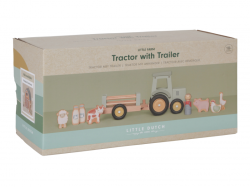 Little Dutch Dreven traktor s prvesom a zvieratkami 5
