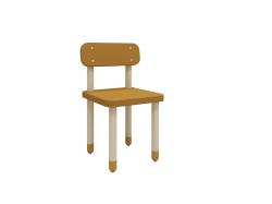8210059110 Flexa Dreven stolika s operadlom pre deti horicov Dots 1