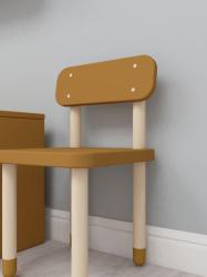8210059110 Flexa Dreven stolika s operadlom pre deti horicov Dots 4