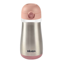 Termoizolan hrnek nerezov 350ml ruov Beaba