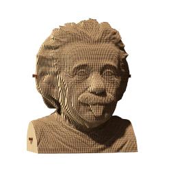 Cartonic Kartónové 3D puzzle Albert Einstein pre staršie deti a dospelých