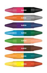 DJ08874_Obojstrann pastelky Djeco 8 ks 16 farieb od 3 rokov_1