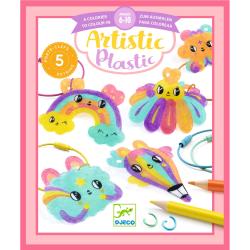 Kreatvna sada DIY Urob si sm Prvesky na ke Artistic Plastic Kawaii Djeco od 6 rokov