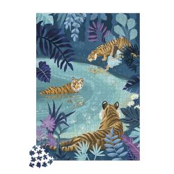 Janod Puzzle Tigre pri splne mesiaca 2