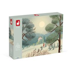Art puzzle pre dospelch Zimn rozprvkov krajina Janod 1500 ks