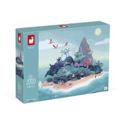 Art puzzle pre dospelých Tajomný ostrov Janod 2000 ks