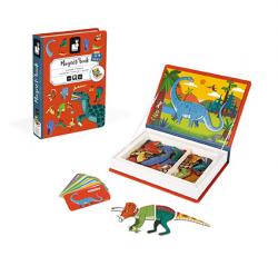 Magnetick kniha skladaka Dinosaury Magnetibook Janod od 3 rokov