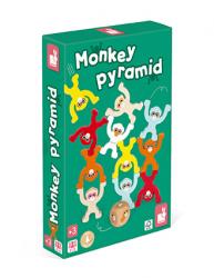 Spoločenská hra pre deti Opice pyramída Janod od 3 rokov