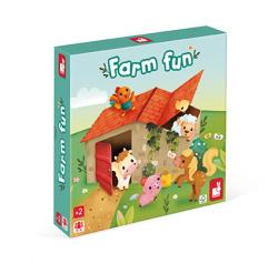 Spoločenská hra pre deti Zábava na farme Janod od 2 rokov