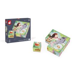 Janod Farm Kartnov obrzkov kocky Farma 2