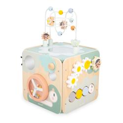 Janod Sweet Cocoon Dreven didaktick kocka s motorickm labyrintom Zhrada 14