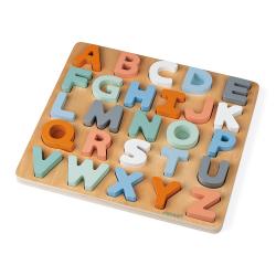 Janod Cocoon Dreven vkladacie puzzle Abeceda a tabuka na psanie 3