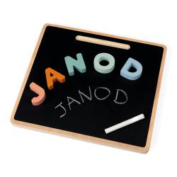 Janod Cocoon Dreven vkladacie puzzle Abeceda a tabuka na psanie 7
