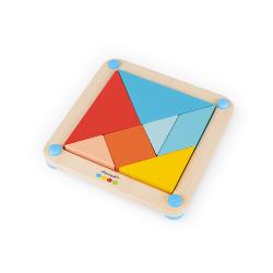 Drevená hraèka Origami Tangram s predlohami Janod 25 ks kariet séria Montessori