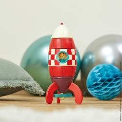 J05207_Dreven magnetick skladaka Raketa Kit Magnet Janod 16 cm od 2 rokov 9 dielov_12