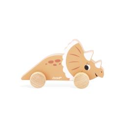 Dreven auto na tlaenie Dinosaurus Triceratops Dino Janod