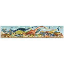 Janod Panoramatické puzzle v kufríku Dinosaury Dino 100 ks 4