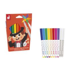 Janod Colorino Magick fixky pre deti prepisovacie 10 farieb od 3 rokov