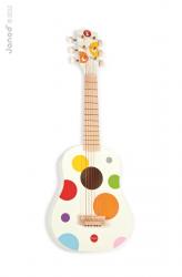 Dreven� prv� gitara pre deti Confetti Janod s re�lnym zvukom 6 str�n od 3-8 rokov