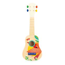 J07652 Janod Gioia Dreven hudobn nstroj pre deti Ukulele 7