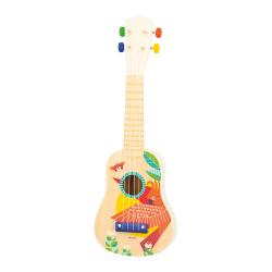 J07652 Janod Gioia Dreven hudobn nstroj pre deti Ukulele 6