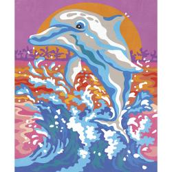 Janod Atelier Sada Maxi Maľovanie s číslami Delfíny 4
