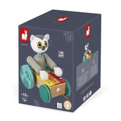 Janod Ťahacia hračka Lemur so xylofónom Tropik 5