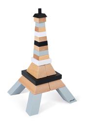 Drevená stavebnica pre deti Eiffelova veža Janod 21 ks od 4 rokov