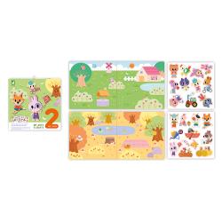 J09144 Janod My arts&crafts Kreatvna sada Prelepovaten samolepky Zvieratk 9