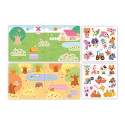 J09144 Janod My arts&crafts Kreatvna sada Prelepovaten samolepky Zvieratk 6