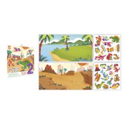 Janod Atelier Maxi Kreatvna sada My arts&crafts Prelepovaten samolepky Dinosaury 3