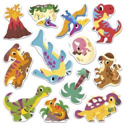 Janod Atelier Maxi Kreatvna sada My arts&crafts Prelepovaten samolepky Dinosaury 5