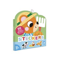 Janod Stickers Vek samolepky pre deti Farma 50 ks od 1,5 roka