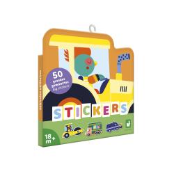Janod Stickers Vek samolepky pre deti Dopravn prostriedky 50 ks od 1,5 roka
