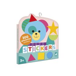 Janod Stickers Samolepky pre deti Geometrick tvary 300 ks od 3 rokov