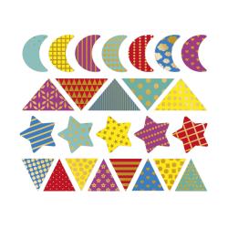 Janod Samolepky Geometrick tvary 150 ks 4