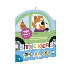 Janod Stickers Samolepky pre deti Dopravn prostiedky 200 ks od 3 rokov