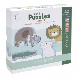 Kartnov puzzle Zvieratk ZOO Little Dutch