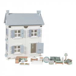 Dreven domek pre bbiky Little Dutch s prsluenstvom 19 ks