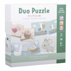 Kartnov Duo puzzle Kvety a motle Little Dutch