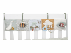 Textilný závesný mantinel s aktivitami Húsky pre bábätká Little Dutch od narodenia
