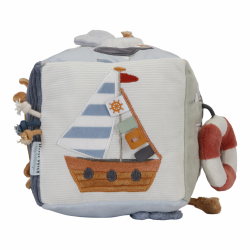 LD8609 Little Dutch Plyov textiln kocka s aktivitami Nmorncky zliv 2