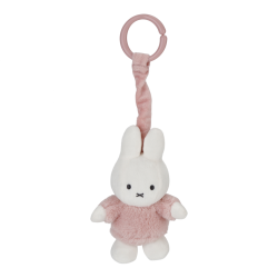Textilná naťahovacia hračka pre bábätká Zajačik Miffy Fluffy ružový Little Dutch