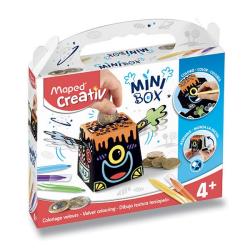 Kreatívna sada MiniBox Výroba pokladničky Zamatové maľovanie Maped Creativ od 4 rokov