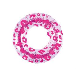 Nafukovacie koleso Leopard nenov s trblietkami 90 cm pre deti od 6 rokov Swim Essential 