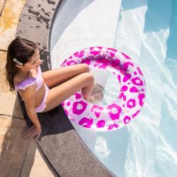 Swim Essential Nafukovacie Koleso Leopard nenov s trblietkami 90 CM 5