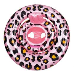 Nafukovacie koleso pre bábätká Leopard ružový od 0 mesiacov Swim Essential