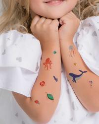 TATTonMe Vodeodolné dočasné tetovačky pre deti Oceán mix 4