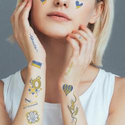 TATTonMe Vodeodolné dočasné tetovačky Ukrajina mix 2