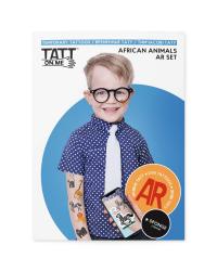 Živé tetovačky pre deti Africké zvieratá TATTonMe
